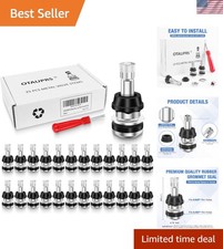 25 Metal Valve Stems For Cars Trailers - Easy Install Dual Compatibility