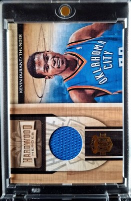 2009-10 Panini Court Kings Hardwood Heroes Kevin Durant 135/299 Game Worn OKC
