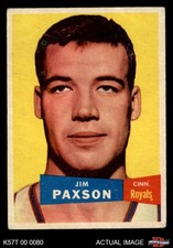 1957 Topps #73 Jim Paxson Royals-BskB RC Dayton 2 - GOOD