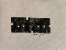 DOMINIQUE GAUTIER (1951-2018) BEAUTIFUL ETCHING ABSTRACT COMPOSITION 1990 (17)