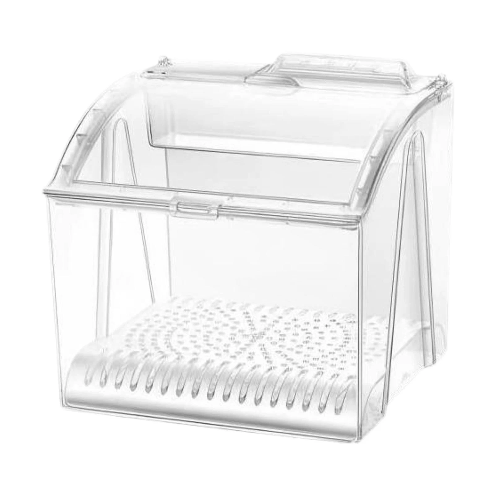 Bread Container Front Opening with Lid Food Box for Commercial Pastry Bakery