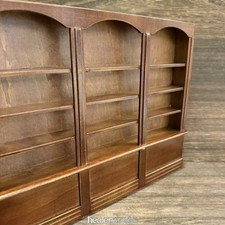 1:12 Scale Display Cabinet Bookshelf Bookcase Dollhouse Miniatures Library