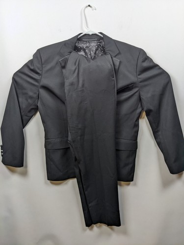 Bonobos Marzotto Anzug Sakko Herren 38 S Schwarz Italienische Wolle Double Vent Preppy