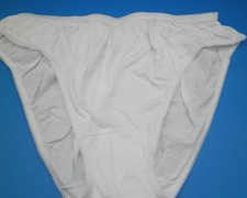 Carole 100 cotton bikini panties sz 11 white set of three women USA Plus