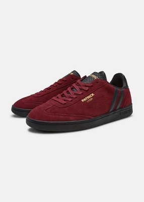 Patrick Lyon Herren Sneaker Freizeitschuhe Burgund Schwarz
