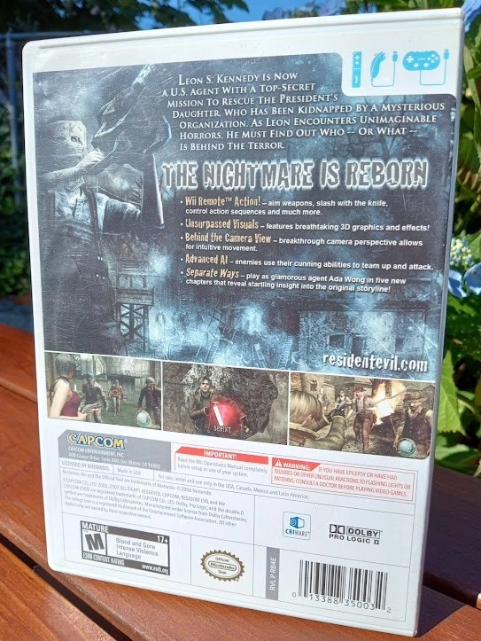 Resident Evil 4 Wii Edition (Nintendo Wii, 2007) complete CIB w/ Manual - Image 2 of 4