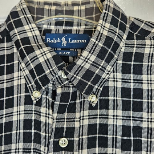 Ralph Lauren Men's Large Blake Black & White Button Down Shirt - Bild 3 von 7