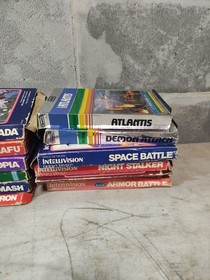 1982 Mattel Intellivision II Console 5872 UNTESTED with 27 Games And Voice Modul