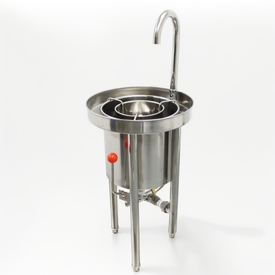 #ad 55lbs 25kg Commercial Rice Washer Pressure Type Stainless with Flow Water $589.38
