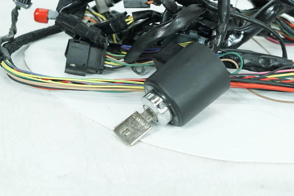 Harley Sportster XL883 2013 OEM cableado principal arnés interruptor de encendido y llave Foto 2 de 4