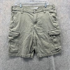 Carhartt Cargo Shorts Mens 36 Green Relaxed Fit Utility Work Carpenter