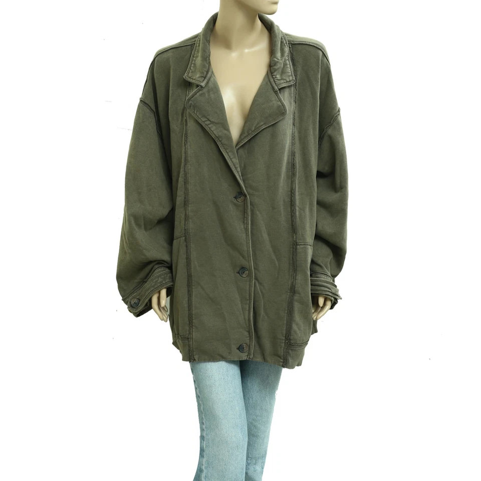 Куртка Free People We The Free Home Office Cardi топ Buttondown хлопок размер XL 283621 - Изображение 4 из 4