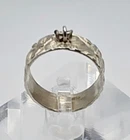 Sterling Silver Vintage Floral Design Bare Charm Ring