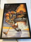Vintage 1993 Miller Genuine Draft MGD Beer Hockey Bill Vann Lighted Sign USA