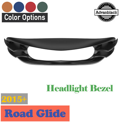 Advanblack Color Matched Headlight Bezel For Harley Touring Road Glide FLTRX 15+