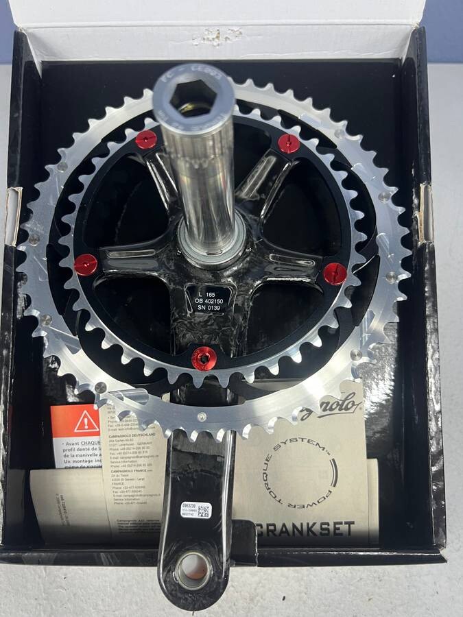 Campagnolo Centaur Black Red Carbon Power-torque 10 SP 39/52
