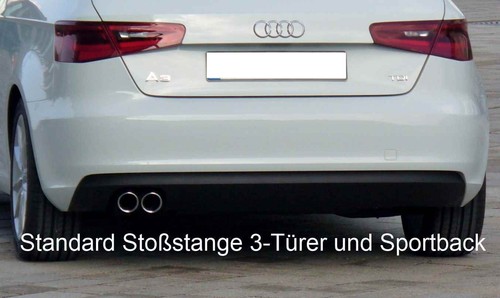 Diffusor Spoiler Standard Stoßstange Audi A3 8V VFL Sportback 3 Türer - Bild 7 von 11