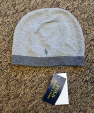 New Polo Ralph Lauren Kid's Beanie - Gray Heather - Size 8-20 (44cm)