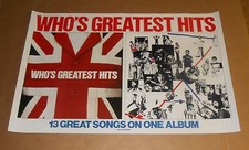 THE WHO Greatest Hits Promo 1983 Original Promo Poster 23x35