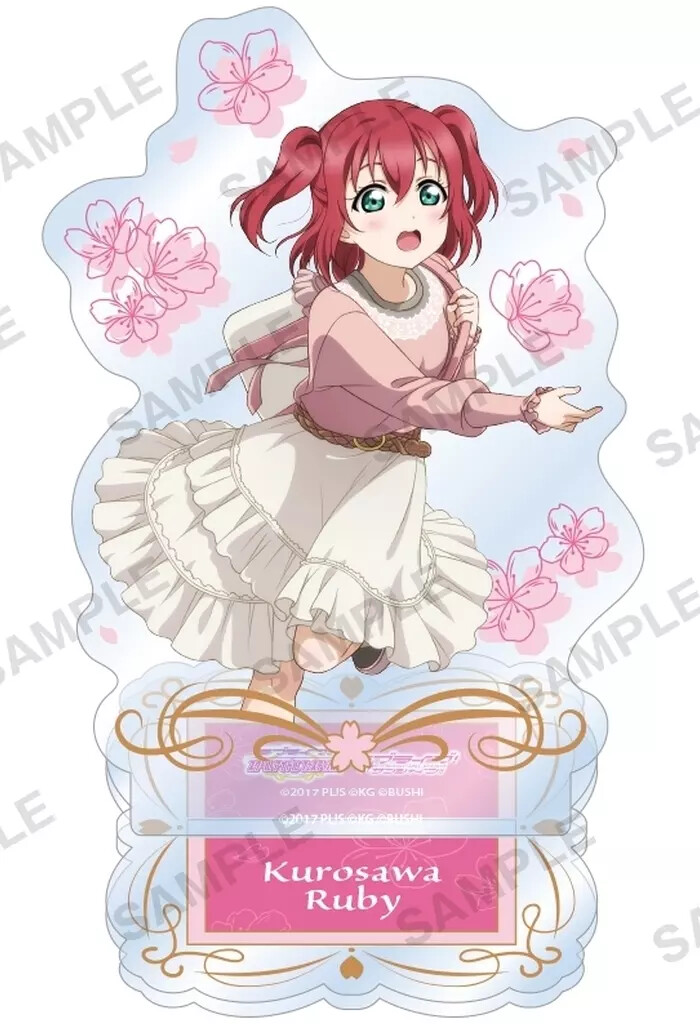 Acrylic Stand Panel Ruby Kurosawa Aqours Flower Ver. Love Live School Idol Festi