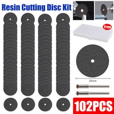 51/102pcs Rotary Tool Disc Set Mandrel Dremel Cutting Mini Craft Tool Accessory