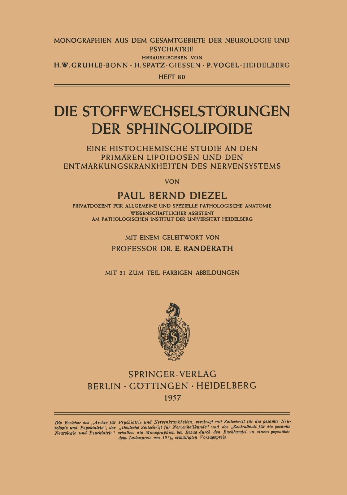 Thumbnail - Die Stoffwechselstörungen Der Sphingolipoide | Buch | 9783540021988
