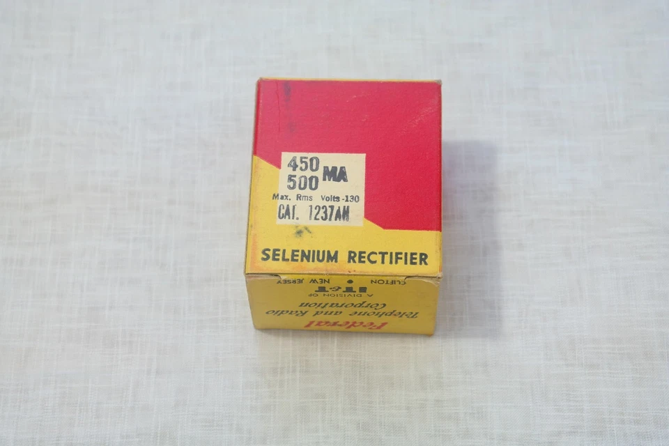 Vintage Federal Selenium Rectifier 450 500 MA Cat. 1237AH Volts-130 NOS guitar - Image 2 of 4