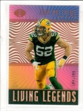 CLAY MATTHEWS 2018 PANINI ILLUSIONS ACETATE LIVING LEGENDS GOLD #186/299 PACKERS