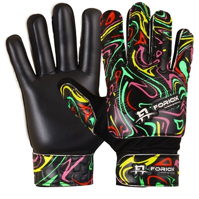 Foriox Fußball Torwarthandschuhe Fußball Goalie Torwarthandschuh Kinder Jugend