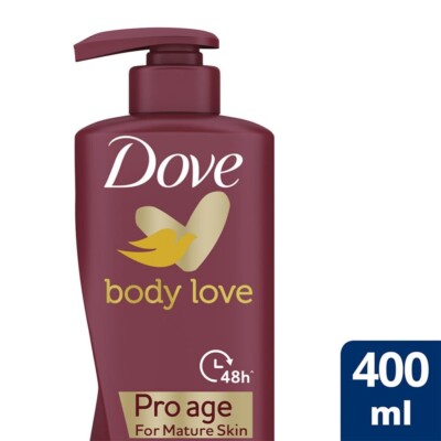 Dove Body Love Pro Age Body Lotion for Mature Skin 48hrs Moisturisation 400ml