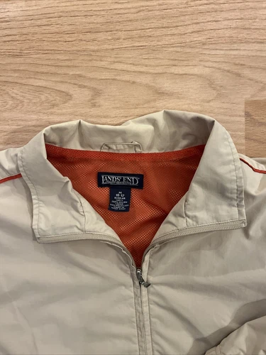 Chaqueta Cortavientos Para Hombre Land's End Talla M Abrigo Ligero Caqui image 5