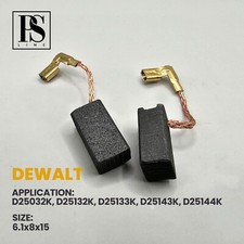 Carbon Brushes for Electric Motors DEWALT D25032K, 6.1x8x15mm