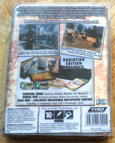 Stalker Shadow of Chernobyl Collectors Radiation Edition (PC DVD-ROM, 2006) VGC - Picture 3 of 8