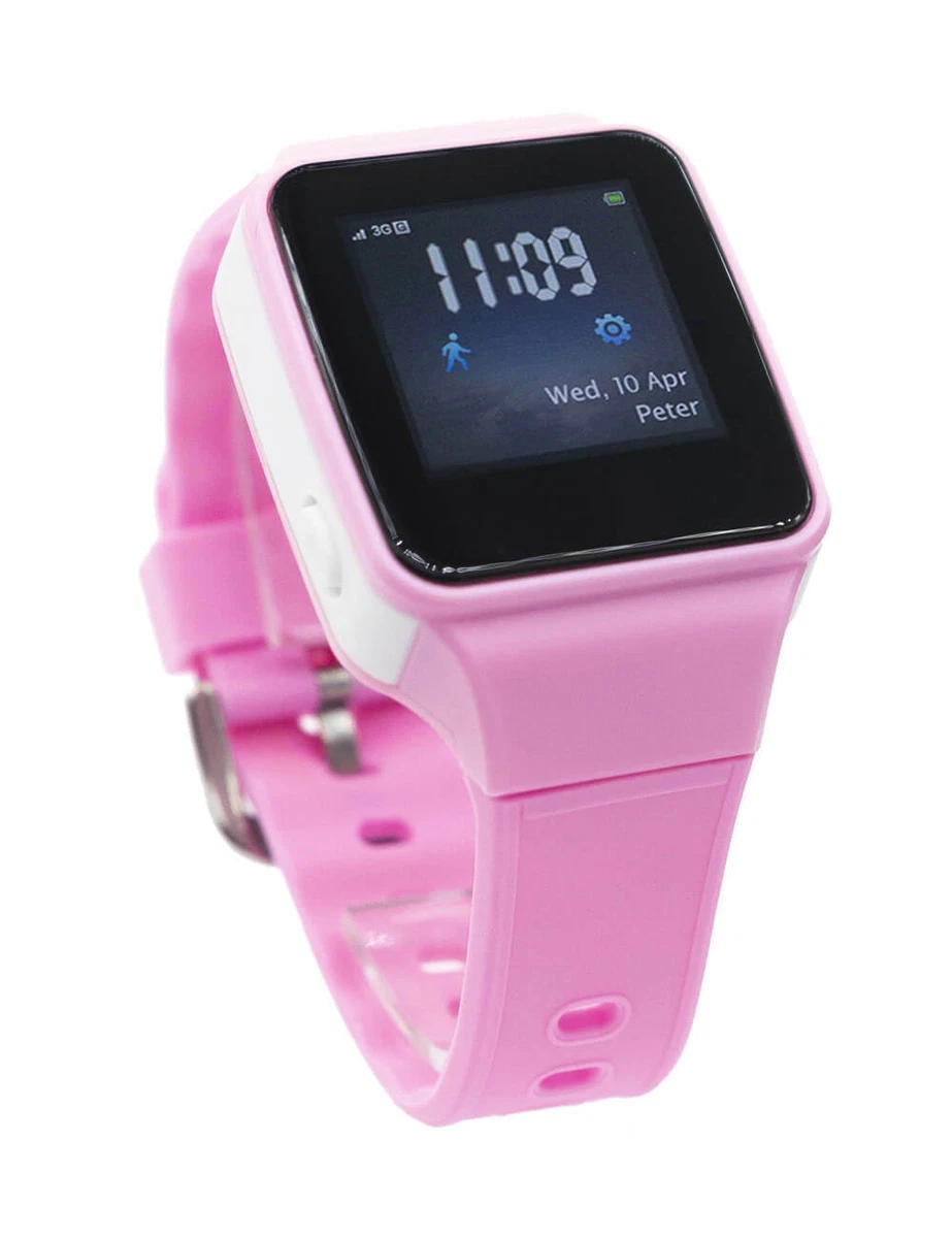 NEW Tic Toc Track 3G GPS Pink Watch WiFi GPS Safety Watch For Kids Elderly