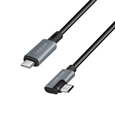 1m USB C Kabel Ladekabel Datenkabel USB-C gewinkelt Type-C Handy Samsung Schwarz