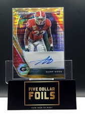 2021 Panini Prizm Draft Picks #DPA-MAW Mark Webb Orange Pulsar 34/49