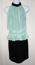 Mystic Women's Black Backless Halter Mini Dress Size Medium - NWOT