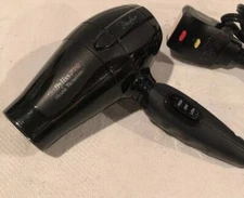 BabyBliss Pro Nano Titanium Bambino mini Black Travel Hair Dryer Cool Shot Hot