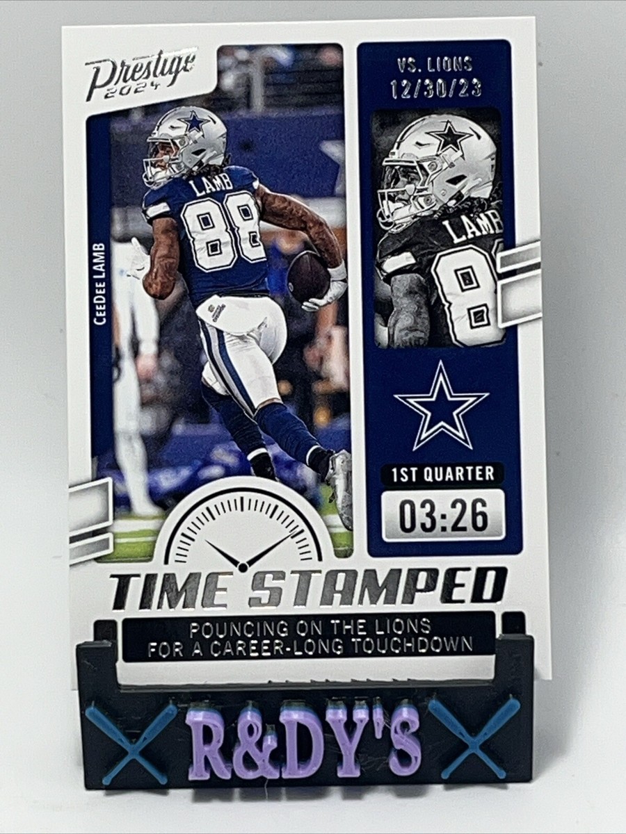 CeeDee Lamb - 2024 Panini Prestige #TS-CLB (TIME STAMPED) - Dallas
