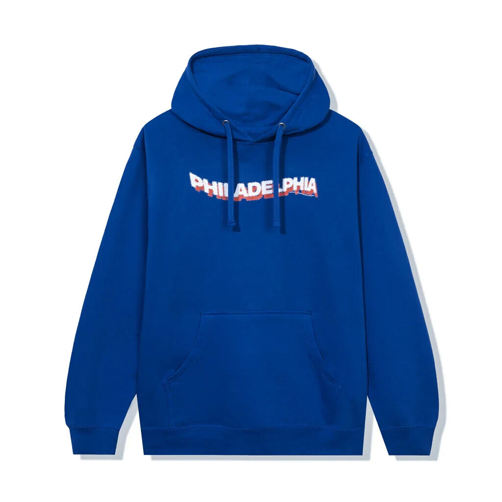 NEW FW22 Anti social social Club Philadelphia Blue Hoodie XL NEW FW22 Anti social social Club Philadelphia Blue Hoodie XL