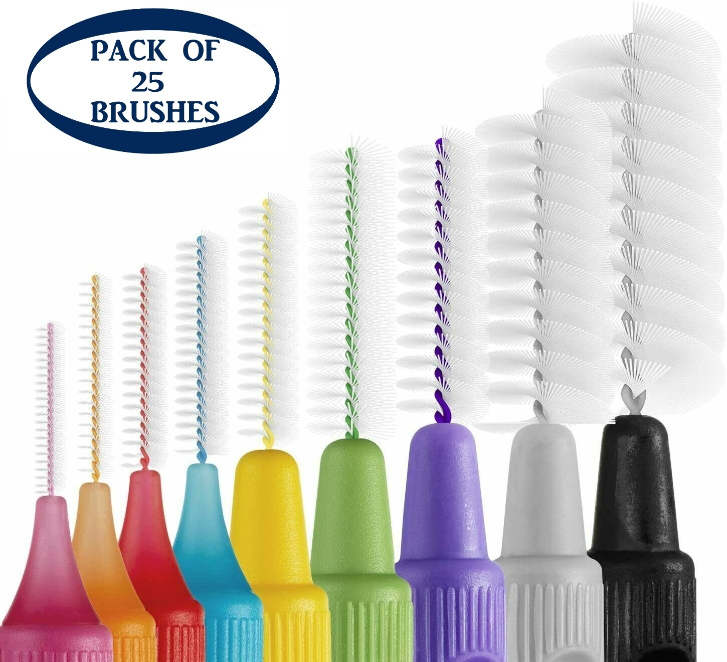 TEPE Original Interdental Brush All Sizes And Colours Pack Of 25 tepe-original-interdental-brush-all-sizes-and-colours-pack-of-25