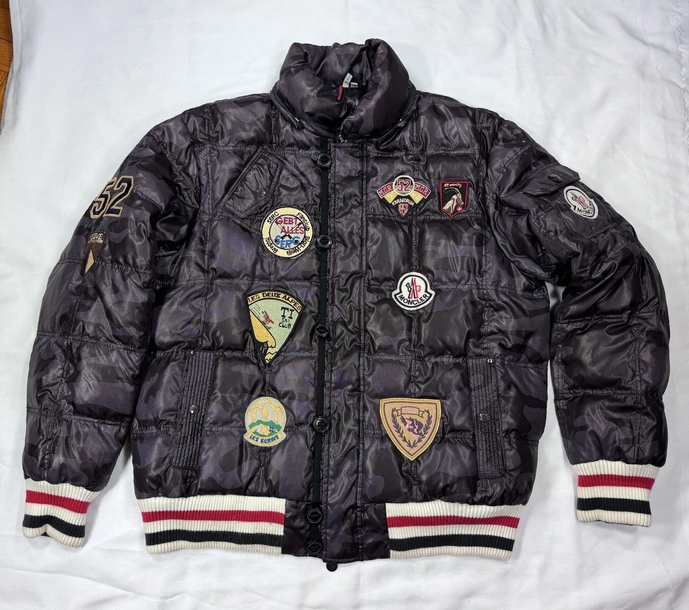 Giacca vintage MONCLER Leon marrone pelliccia sintetica piumino isolato Gorpcore taglia 9 US 4XL