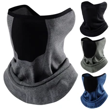 Winter Face Mask Warmer Fleece Neck Gaiter Windproof Thermal Scarf Cold Weather