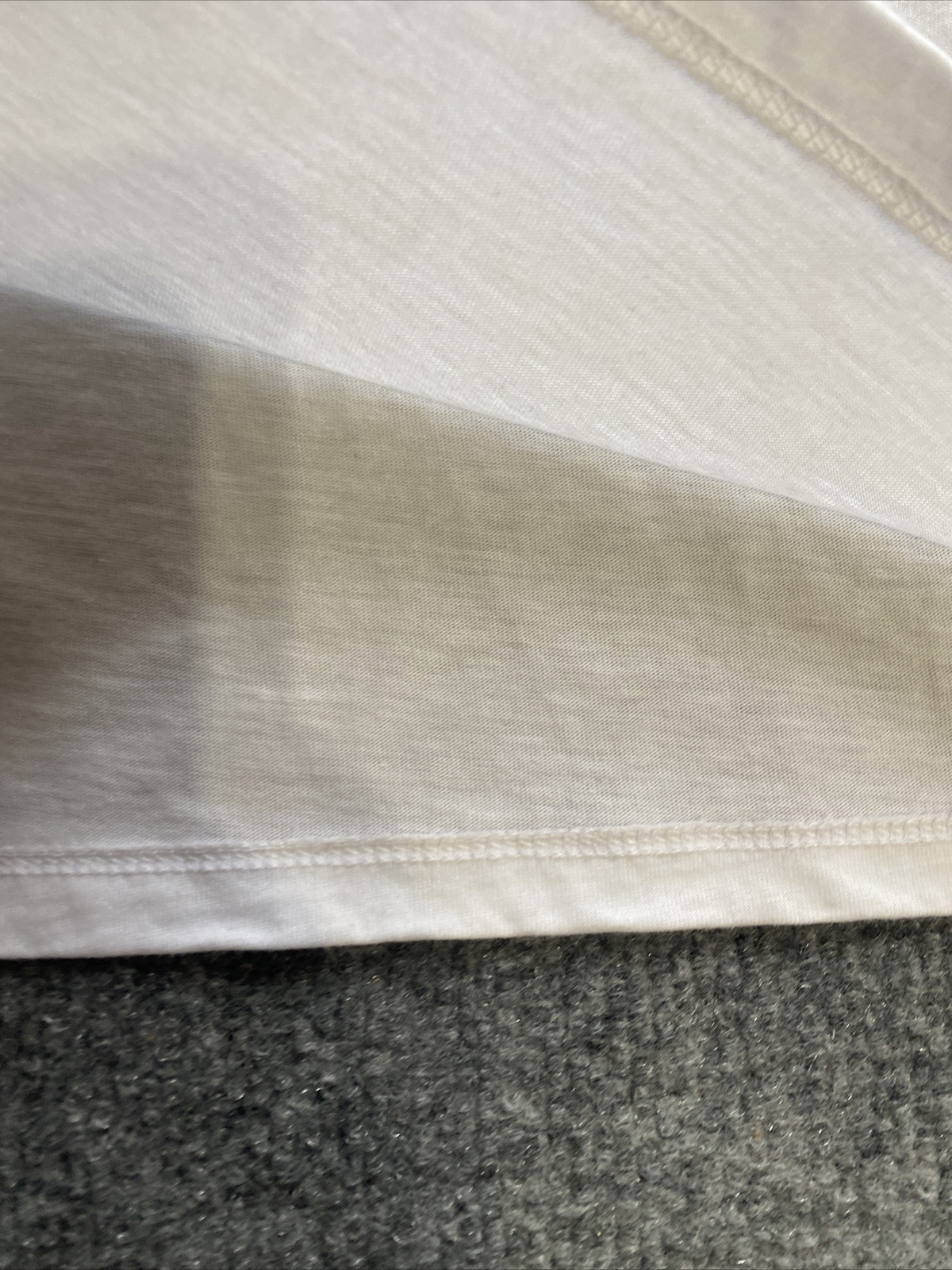 Talbots Top Womens Large White Solid Ruffle Neckl… - image 4