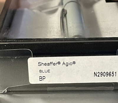 Sheaffer Agio Füllfederhalter, Mattblau Mit M-Feder – Elegantes Schreibgerät Mit Tintenpatronen & Geschenkbox
