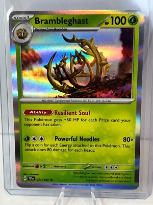 brambleghast pokemon card Pokemon TCG - BRAMBLEGHAST 021/162 - Temporal Forces Holo RARE - MINT