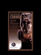 George Connor NFL Football Hall Of Fame Bronze Bust Postcard Plaque #/150 Bears