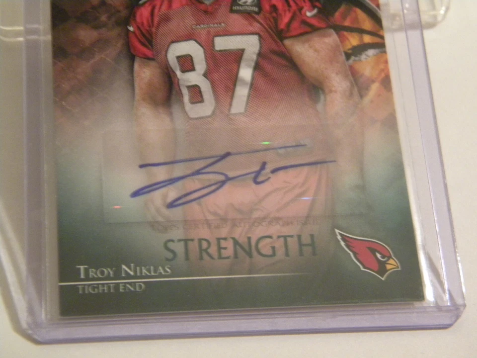 2014 Topps Valor Auto Strength  Troy Niklas #VA-TN Rookie Auto RC 74/75 - Image 2 of 4