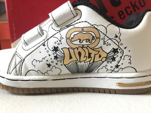 Skateboard Sneaker Marc Ecko Vintage weiß/schwarz Cartoon kleine Jungen Größe 7 - Bild 4 von 6