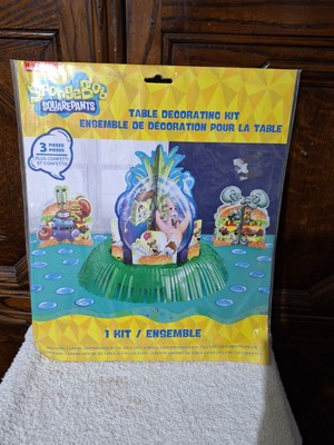 4 Sets SpongeBob SquarePants 3 pc. Table Decorating Kit Birthday  Party Set New
